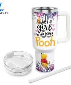 Custom Name Just Pooh Printed Tumbler