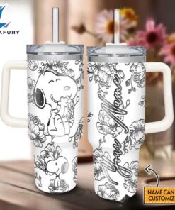 Custom Name Snoopy Making Magical Memorial Tumbler