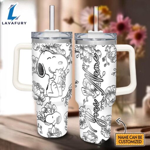 Custom Name Snoopy Making Magical Memorial Tumbler