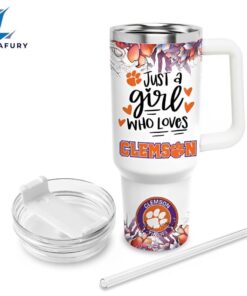 Custom Name Tigers Mascot Floral Design Tumbler