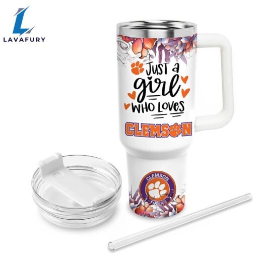 Custom Name Tigers Mascot Floral Design Tumbler