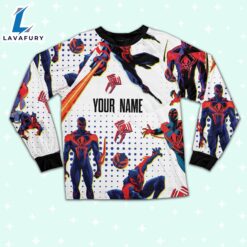 Custom Spiderman 2099 Colorful Pajamas - Movie Cartoon Holiday Pajamas