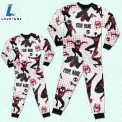 Custom Spiderman Miles Morales Colorful Pajamas - Family Disneyland Matching Pajamas Set