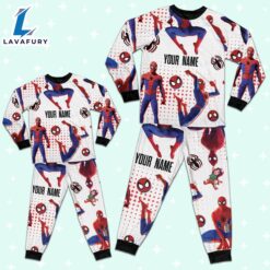 Custom Spiderman Peter B Parker Colorful Pajamas - Family Disneyland Matching Pajamas Set