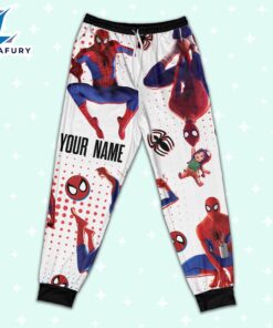 Custom Spiderman Peter B Parker Colorful Pajamas - Family Disneyland Matching Pajamas Set