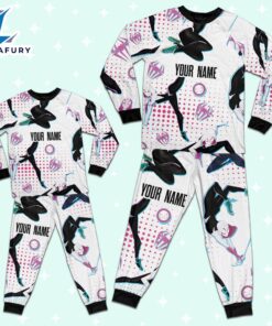 Custom Spiderman Spidergwen Colorful Pajamas - Movie Cartoon Holiday Pajamas