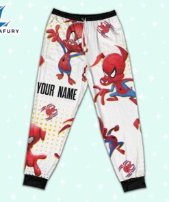 Custom Spiderman Spiderham Colorful Pajamas - Movie Cartoon Holiday Pajamas