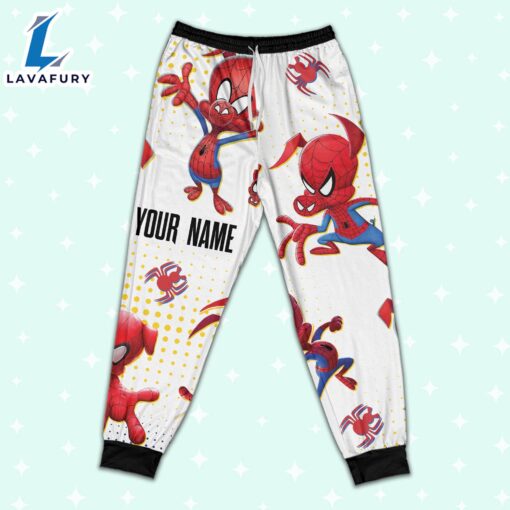 Custom Spiderman Spiderham Colorful Pajamas – Movie Cartoon Holiday Pajamas