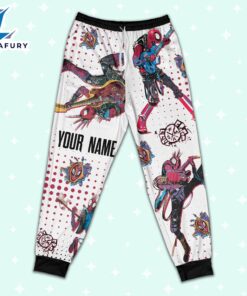 Custom Spiderman Spiderpunk Colorful Pajamas - Family Disneyland Matching Pajamas Set