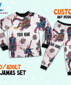 Custom Spiderman Spiderpunk Colorful Pajamas…