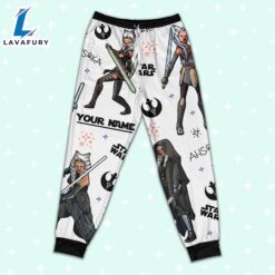 Custom Star Wars Ahsoka Tano Colorful Pajamas - Movie Cartoon Holiday Pajamas