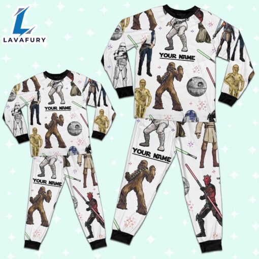 Custom Star Wars Characters Colorful Pajamas – Family Disneyland Matching Pajamas Set