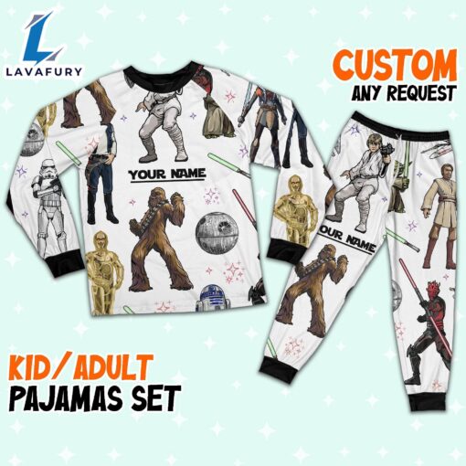 Custom Star Wars Characters Colorful Pajamas – Family Disneyland Matching Pajamas Set