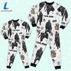 Custom Star Wars Mandalorian Colorful Pajamas - Movie Cartoon Holiday Pajamas