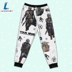 Custom Star Wars Mandalorian Colorful Pajamas - Movie Cartoon Holiday Pajamas