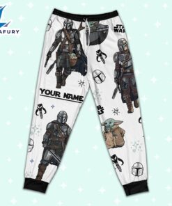 Custom Star Wars Mandalorian Colorful Pajamas - Movie Cartoon Holiday Pajamas