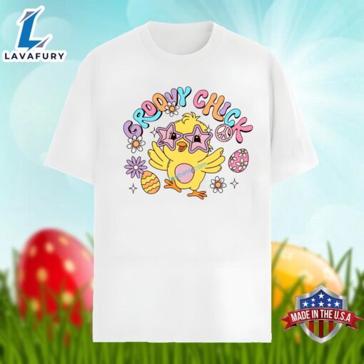 Cute Groovy Chick Hippie Easter Shirt Men Women