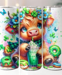 Cute Highland Cow St Patrick’s…