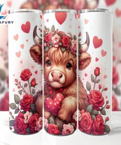 Cute Highland Cow Valentine 20…