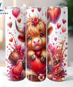 Cute Highland Cow Valentine Chocolate…