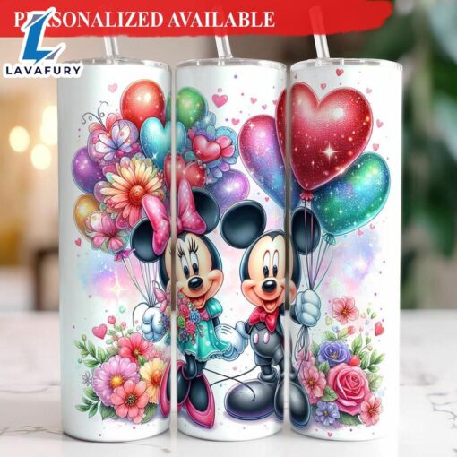 Cute Mickey Mouse Valentine Tumbler 20oz Tumbler