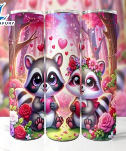 Cute Racoon Valentines 20 Oz…