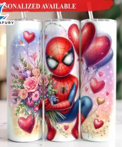 Cute Spiderman Valentine 20oz Tumbler…