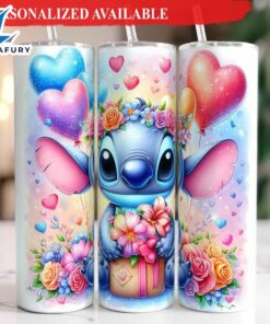 Cute Stitch Valentine 20oz Tumbler