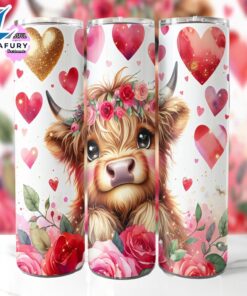 Cute Valentines Day Highland Cow…