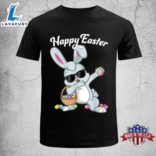 Dabbing Rabbit Happy Easter Day Eggs Dab Boys Girls Kids Shirt, Easter Gift Ideas For Kids