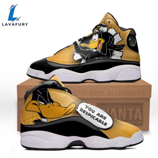 Daffy Duck J13 Sneakers Custom Comic Style Shoes