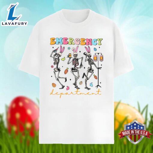 Dancing Skeleton Easter Emergency Department Shirt Idea