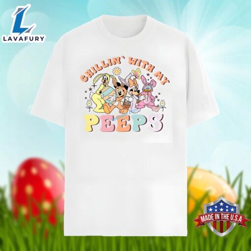 Disney Characters Easter Chillin With My Peeps Shirt Idea