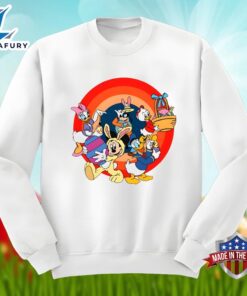 Disney Characters With Easter Eggs Bunny Unisex Shirt