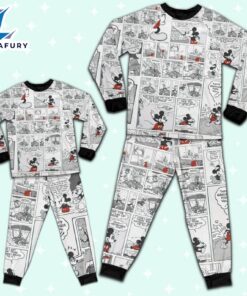 Disney Mickey Mouse Retro Comic Life Style - Family Disneyland Matching Pajamas Set