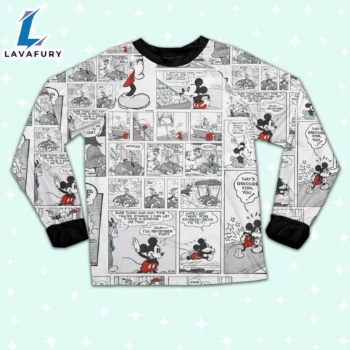 Disney Mickey Mouse Retro Comic Life Style – Family Disneyland Matching Pajamas Set