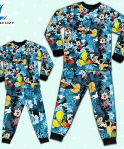 Disney Mickey Mouse Summer Tropical Vacation - Family Disneyland Matching Pajamas Set