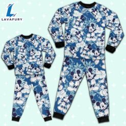 Disney Mickey Mouse Tropical Summer Beach Blue - Movie Cartoon Holiday Pajamas