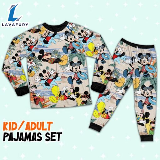 Disney Mickey on the Beach Summer Vacation – Family Disneyland Matching Pajamas Set