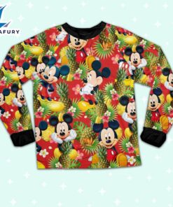 Disney Mickey Seamless Pineapple Summer Tropical - Family Disneyland Matching Pajamas Set