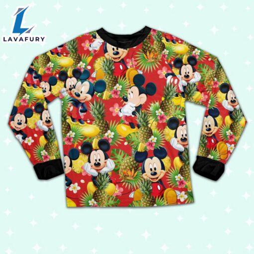 Disney Mickey Seamless Pineapple Summer Tropical – Family Disneyland Matching Pajamas Set