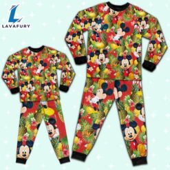 Disney Mickey Seamless Pineapple Summer Tropical - Family Disneyland Matching Pajamas Set