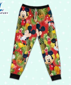 Disney Mickey Seamless Pineapple Summer Tropical - Family Disneyland Matching Pajamas Set