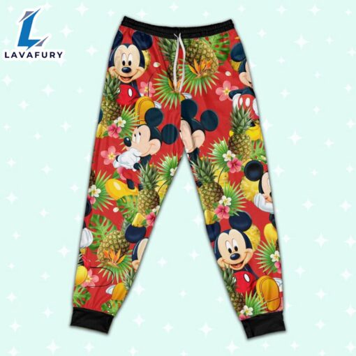 Disney Mickey Seamless Pineapple Summer Tropical – Family Disneyland Matching Pajamas Set