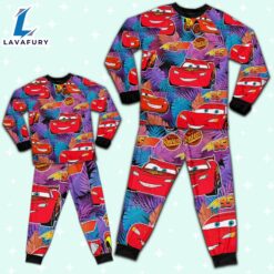 Disney Pixar Cars Lightning Mcqueen Summer Tropical Paradise Pajamas Set - Movie Cartoon Holiday Pajamas