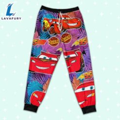 Disney Pixar Cars Lightning Mcqueen Summer Tropical Paradise Pajamas Set - Movie Cartoon Holiday Pajamas