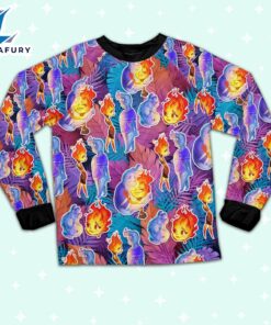 Disney Pixar Elemental Colorful Summer Tropical Pajamas Set - Movie Cartoon Holiday Pajamas