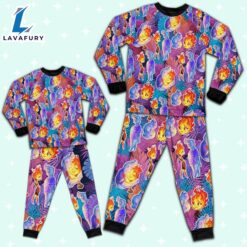 Disney Pixar Elemental Colorful Summer Tropical Pajamas Set - Movie Cartoon Holiday Pajamas