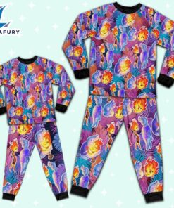 Disney Pixar Elemental Colorful Summer Tropical Pajamas Set - Movie Cartoon Holiday Pajamas