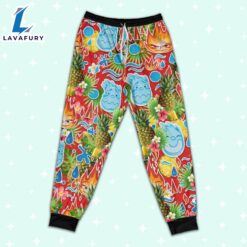 Disney Pixar Elemental Ember and Wade Seamless Pineapple Summer Tropical Pajamas Set - Movie Cartoon Holiday Pajamas